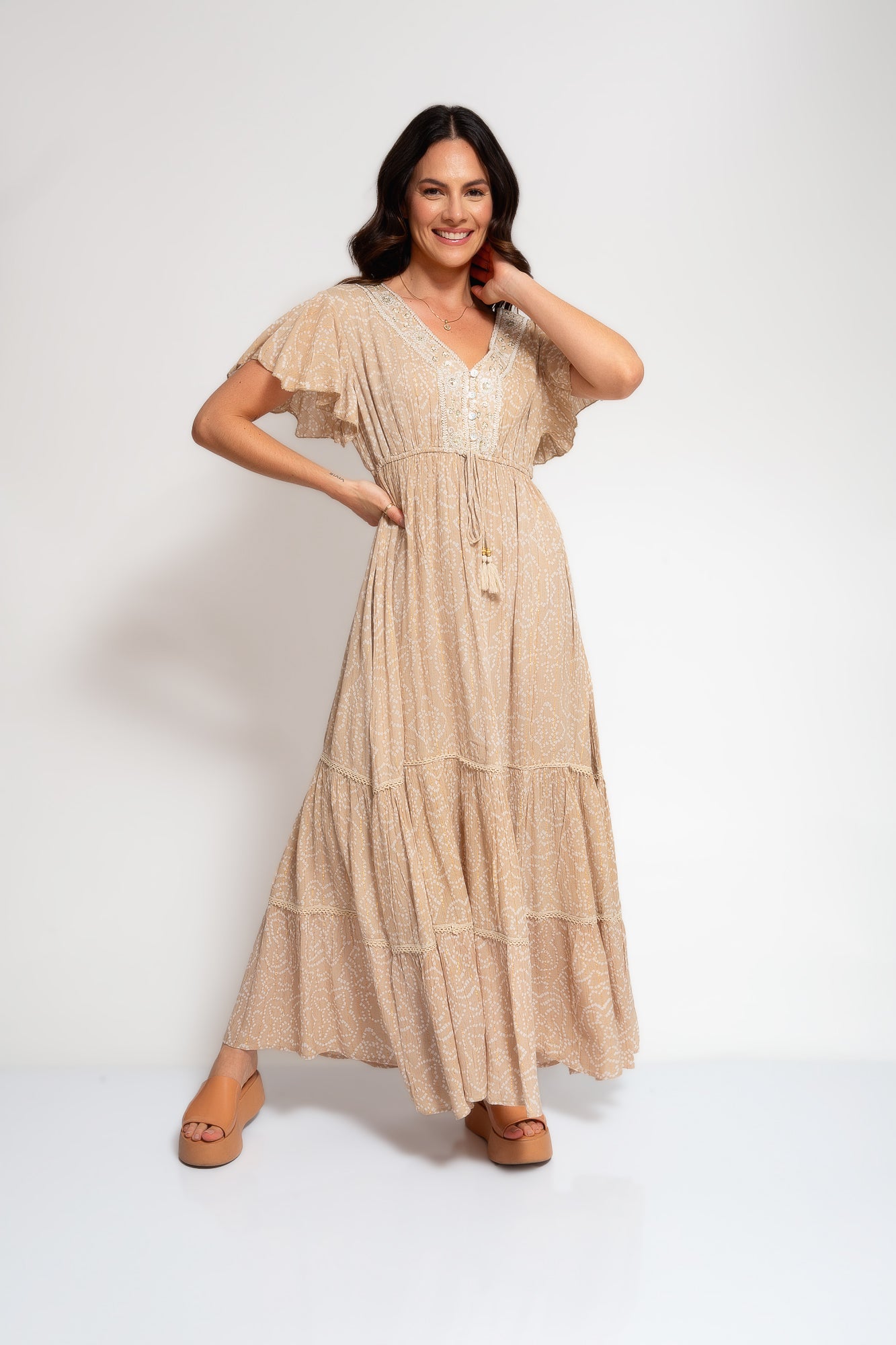 Vestido Beige