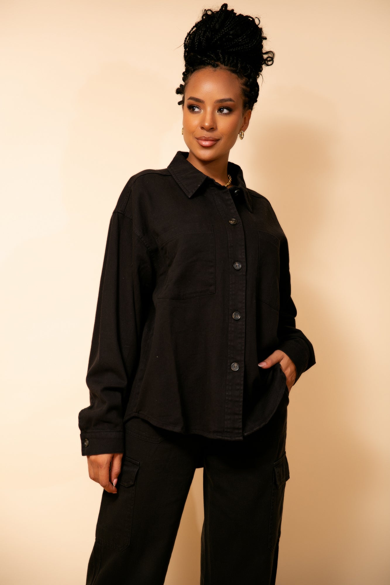 Blusa/Chaqueta Black Glow