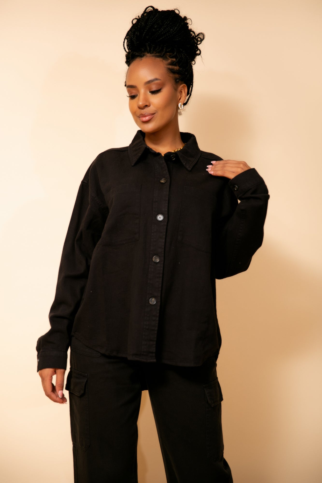 Blusa/Chaqueta Black Glow