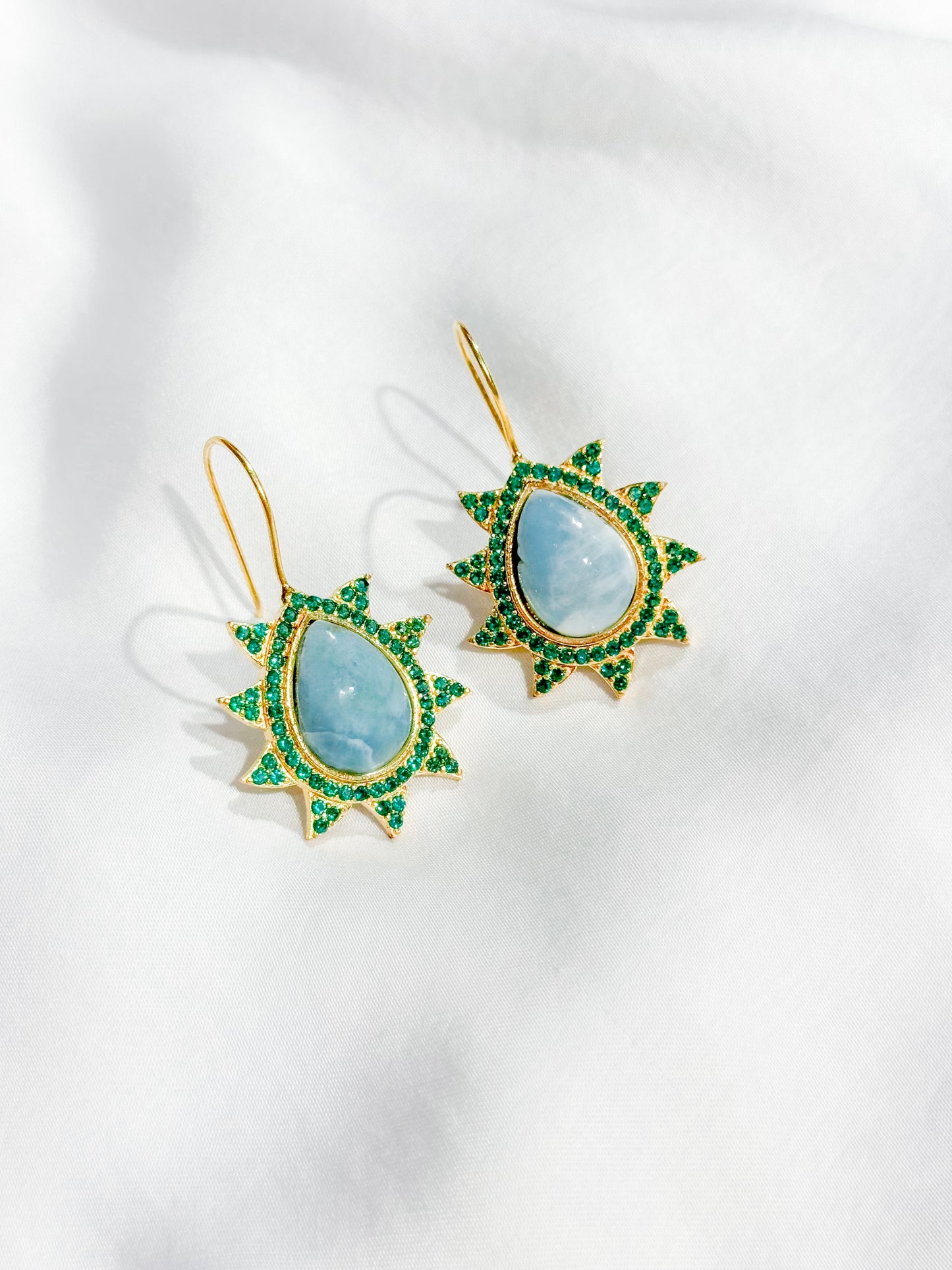 Aretes Gota Verde