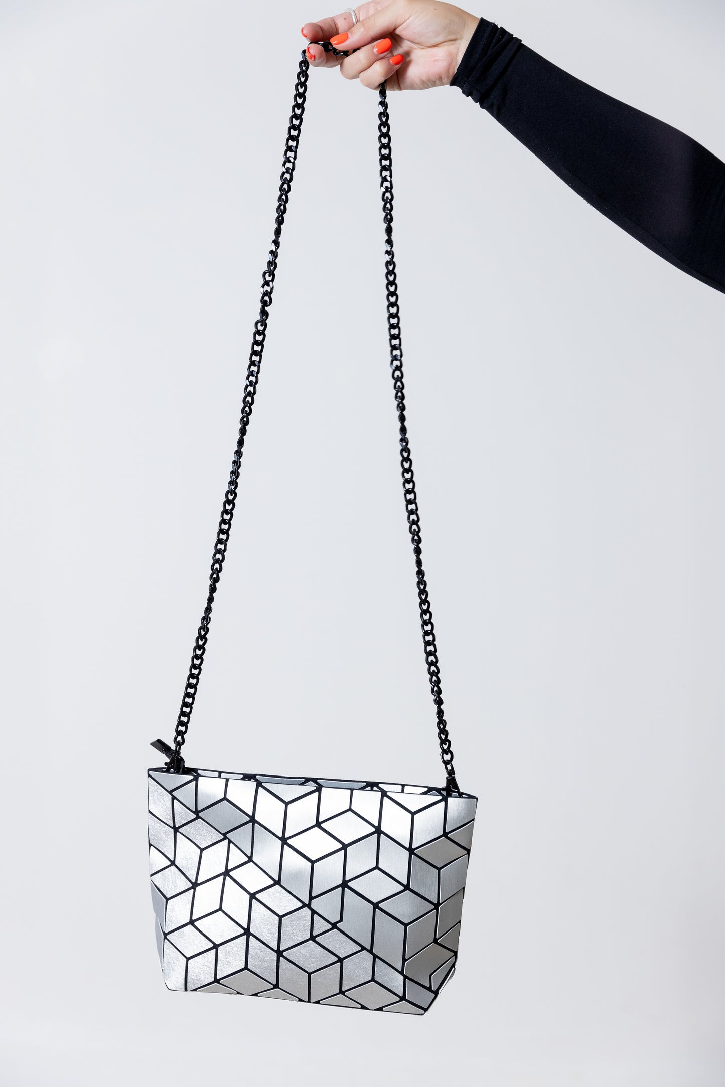 Bolso Plateado Mate - Patrizia Luca