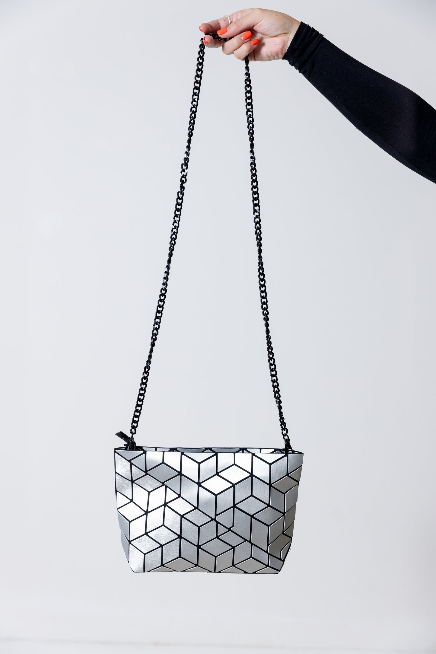 Bolso Plateado Mate - Patrizia Luca