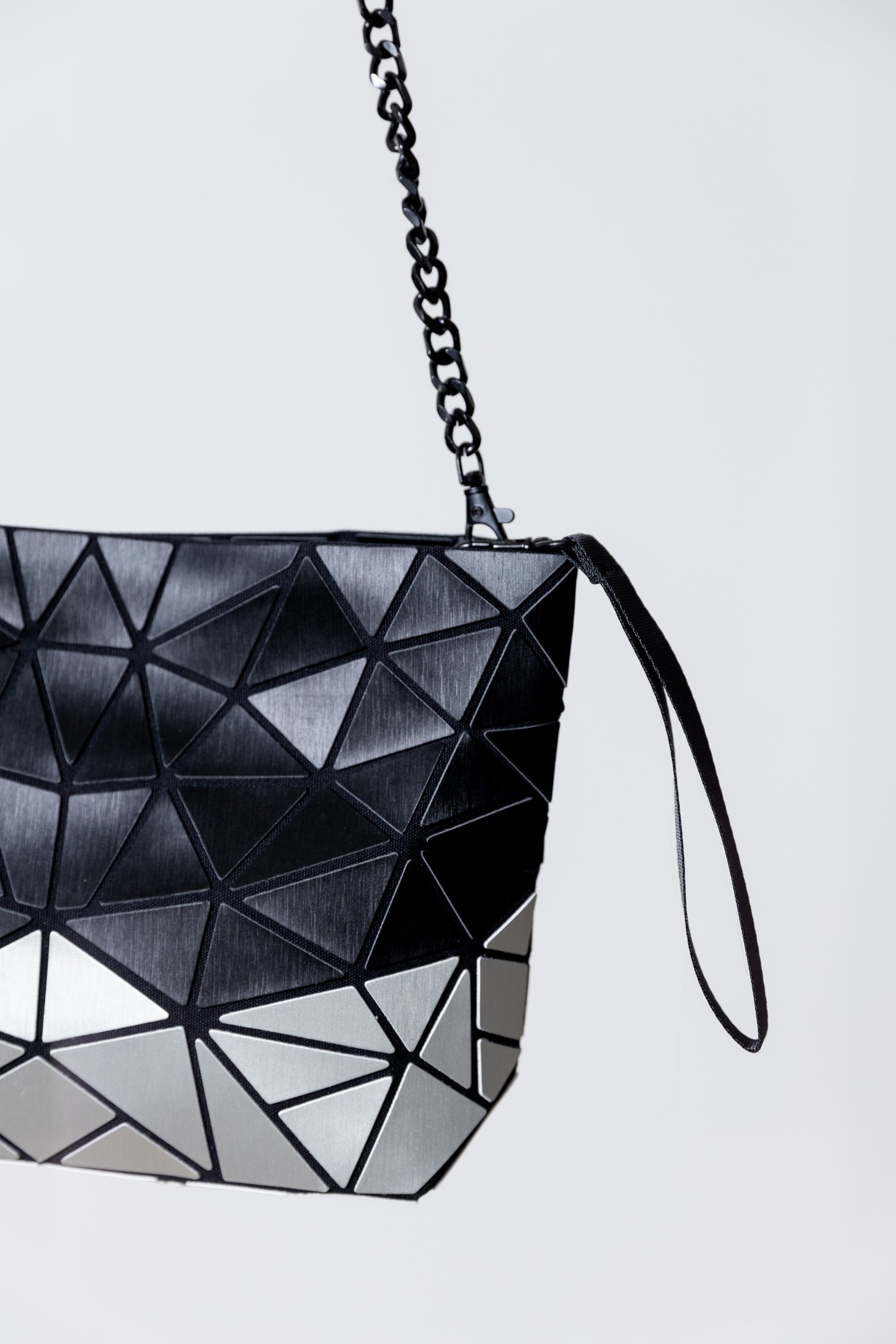Bolso Negro con Plateado Mate - Patrizia Luca