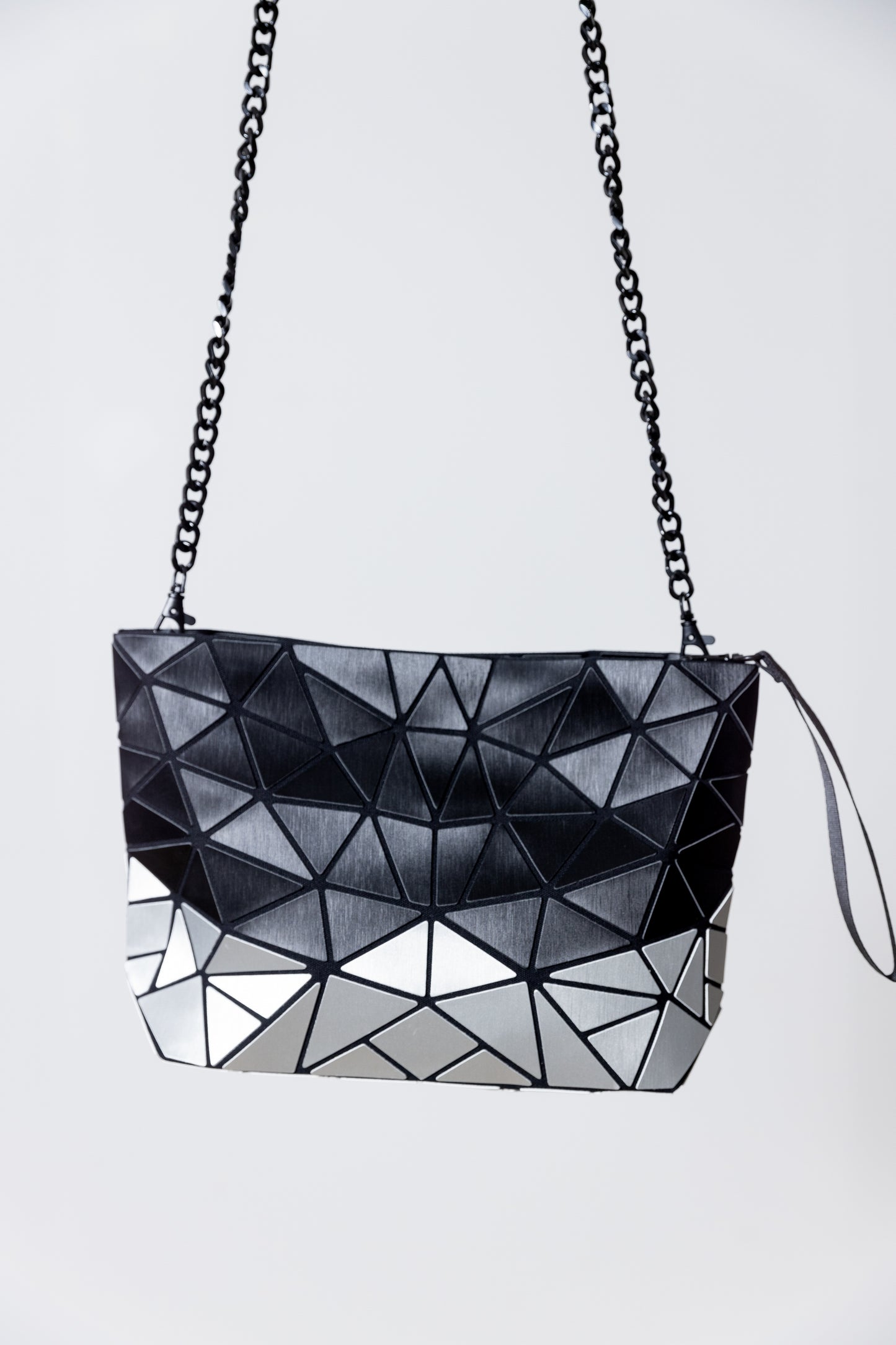 Bolso Negro con Plateado Mate - Patrizia Luca
