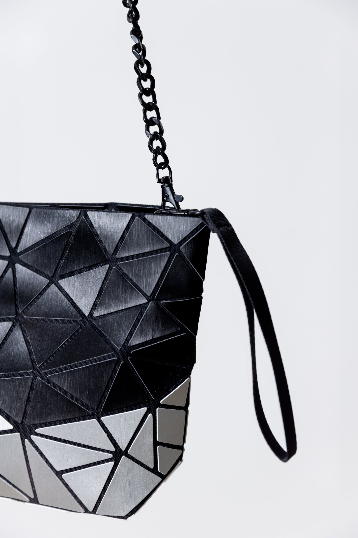 Bolso Negro con Plateado Mate - Patrizia Luca