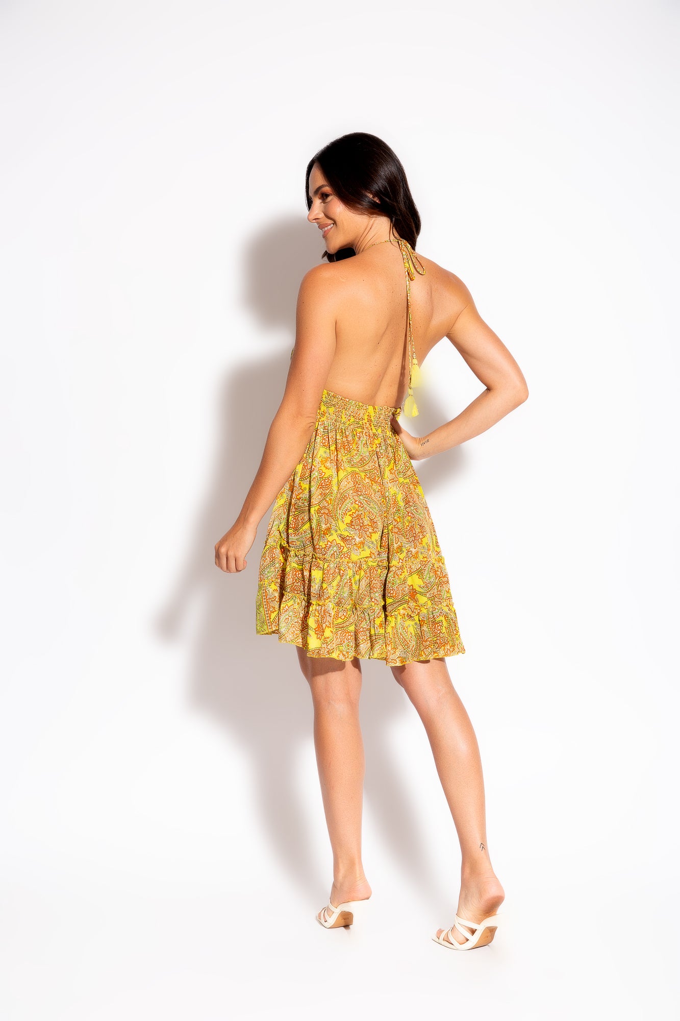 Vestido Stamp Yellow