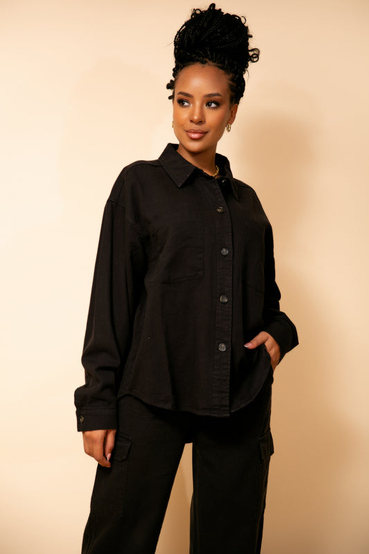 Blusa/Chaqueta Black Glow