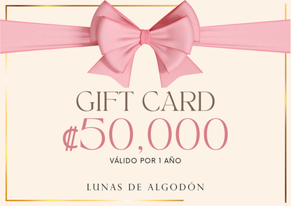 Gift Card Lunas de Algodón