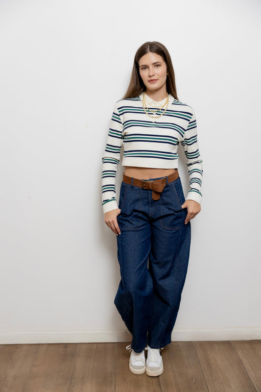 Pantalón Barrel Denin