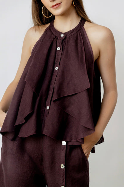 Blusa de Lino Sweetheart