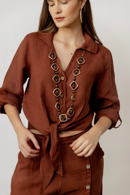 Blusa de Lino The Pause