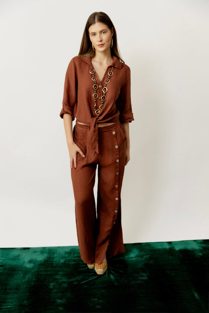 Blusa de Lino The Pause