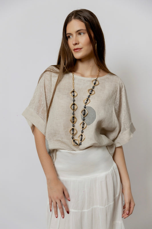 Blusa de Lino The Dots