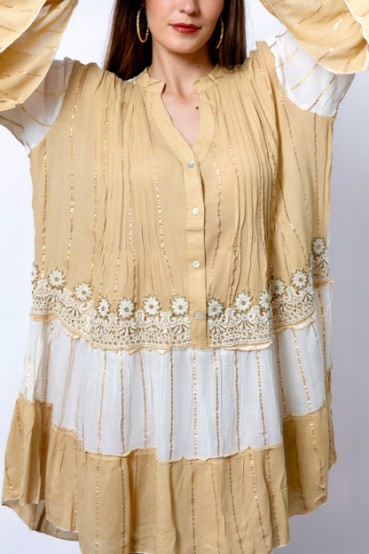 Vestido Golden Drift