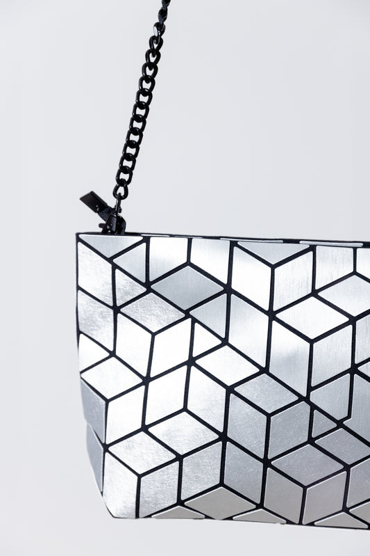 Bolso Plateado Mate - Patrizia Luca