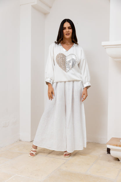 Blusa Shiny Heart